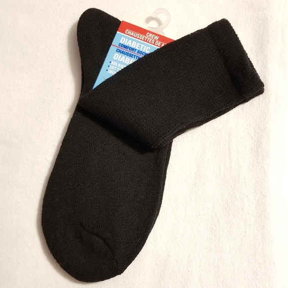 NEW 4 Pair Men's Diabetic Comfort Crew Socks - Picture 5 of 15